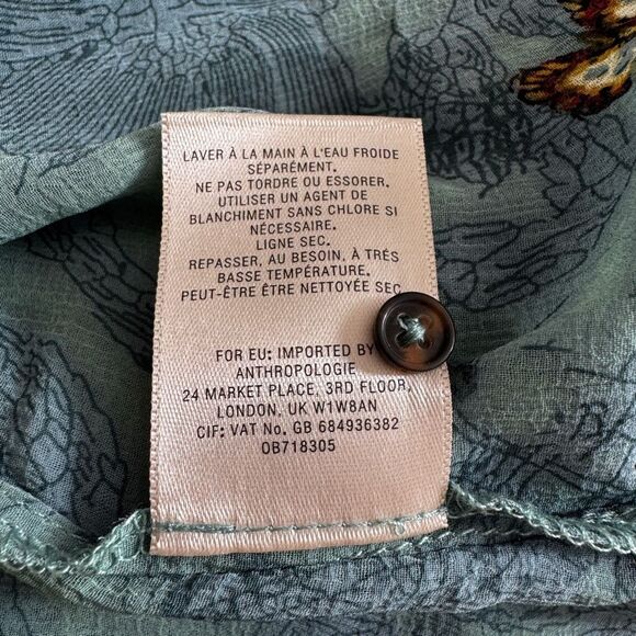 **BNWT Anthropologie Osuna feather Tunic maxi top L - Picture 10 of 10